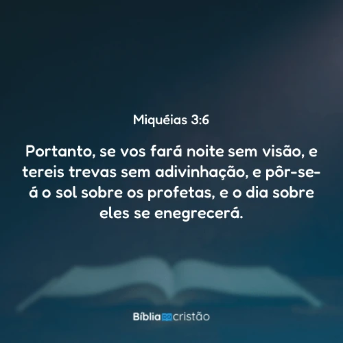 Miquéias 3:6