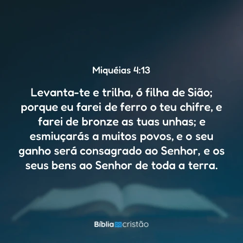 Miquéias 4:13