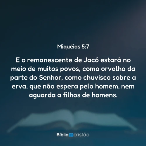 Miquéias 5:7