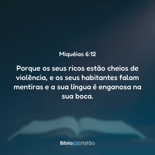 Miquéias 6:12