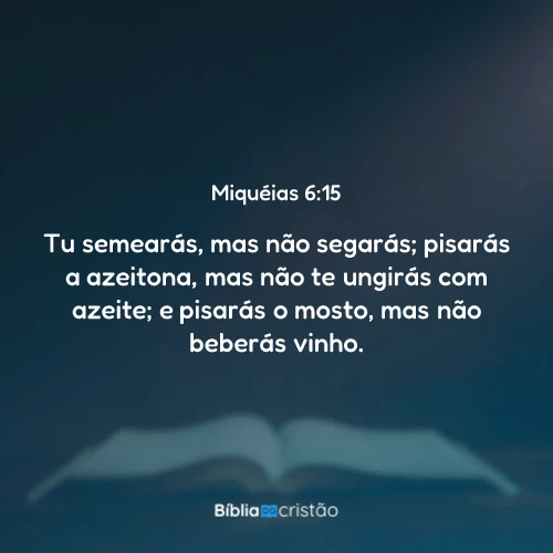 Miquéias 6:15