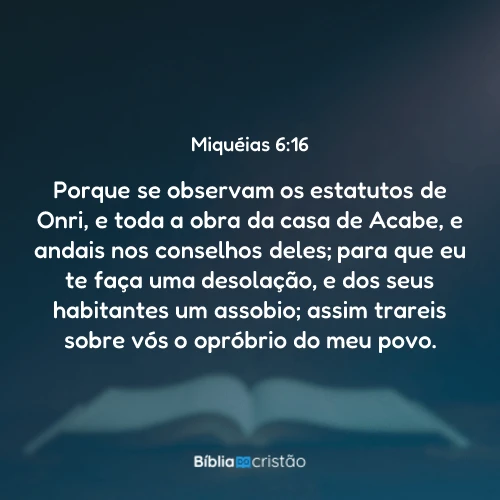 Miquéias 6:16