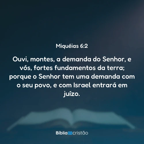 Miquéias 6:2