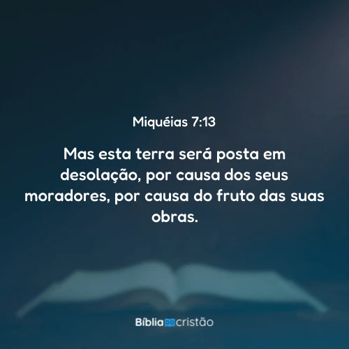 Miquéias 7:13