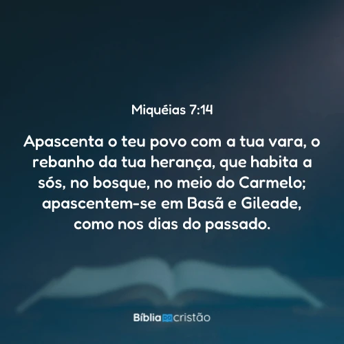 Miquéias 7:14