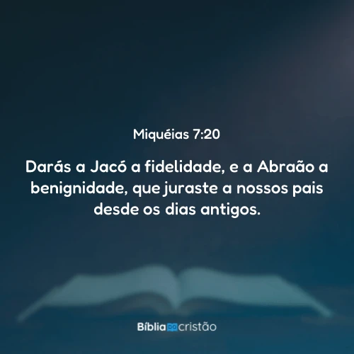 Miquéias 7:20