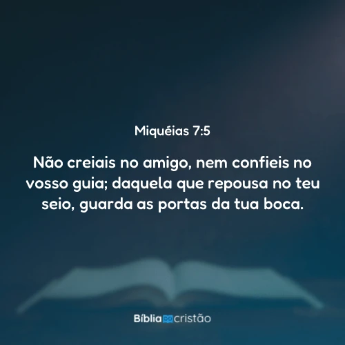 Miquéias 7:5