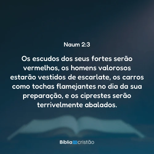 Naum 2:3