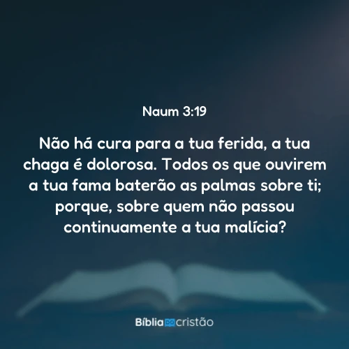 Naum 3:19