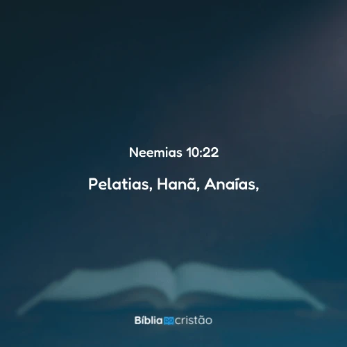 Neemias 10:22