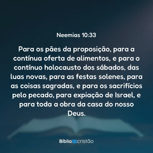 Neemias 10:33
