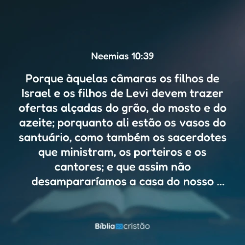 Neemias 10:39