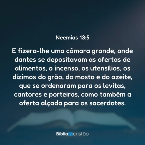 Neemias 13:5