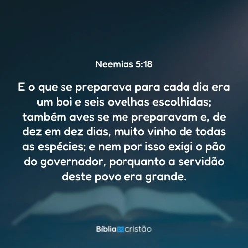 Neemias 5:18