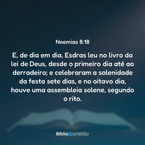 Neemias 8:18