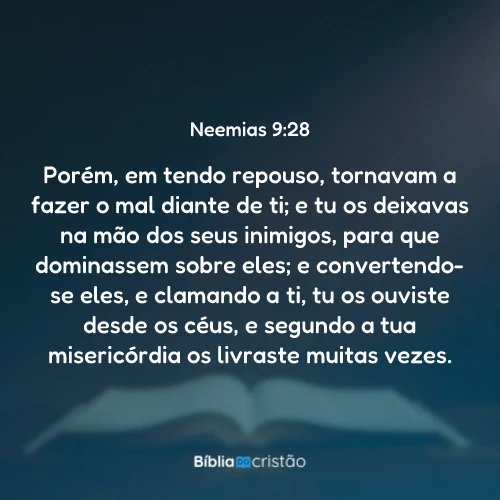 Neemias 9:28
