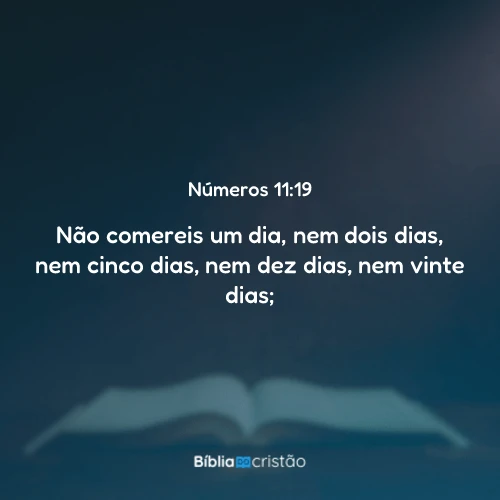 Números 11:19