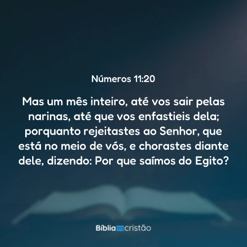 Números 11:20