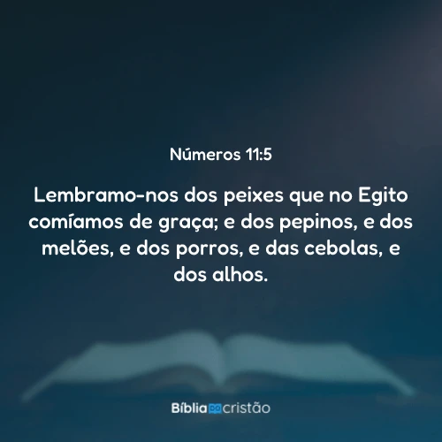 Números 11:5