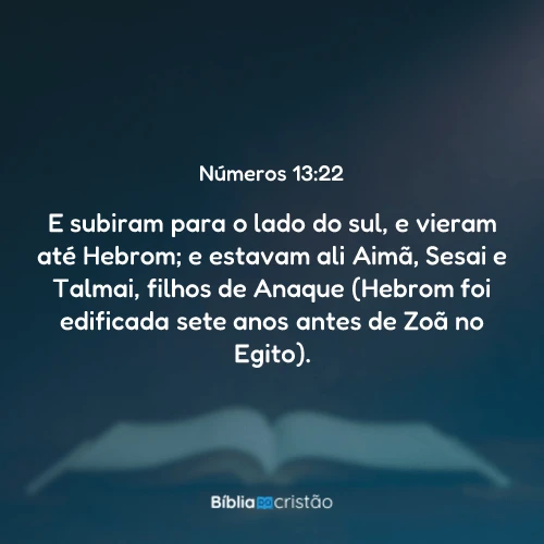 Números 13:22