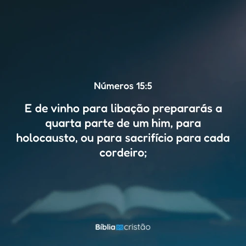 Números 15:5