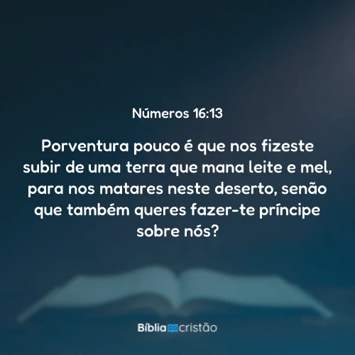 Números 16:13
