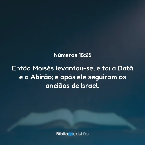 Números 16:25