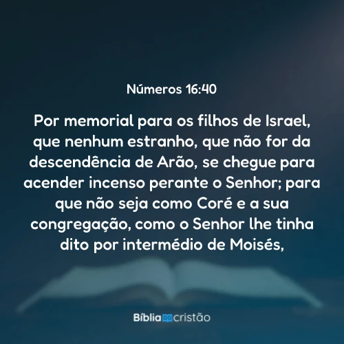 Números 16:40