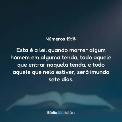 Números 19:14