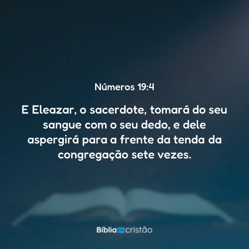 Números 19:4