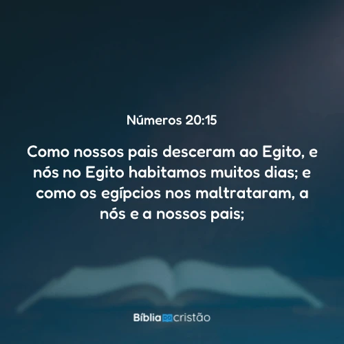 Números 20:15
