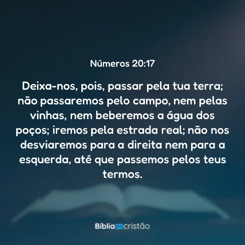 Números 20:17