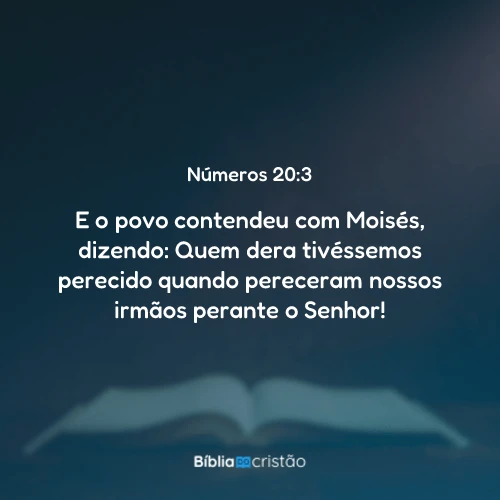 Números 20:3