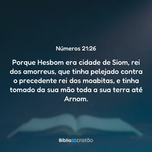 Números 21:26