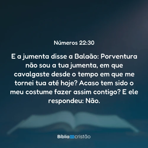 Números 22:30