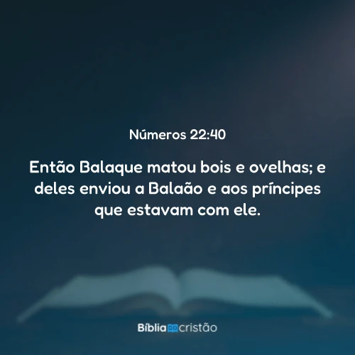 Números 22:40