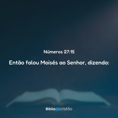 Números 27:15
