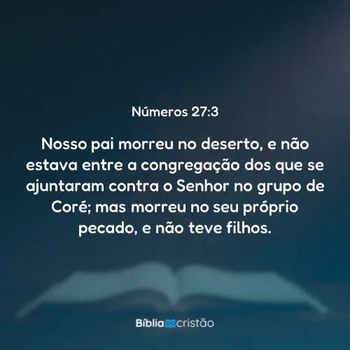 Números 27:3