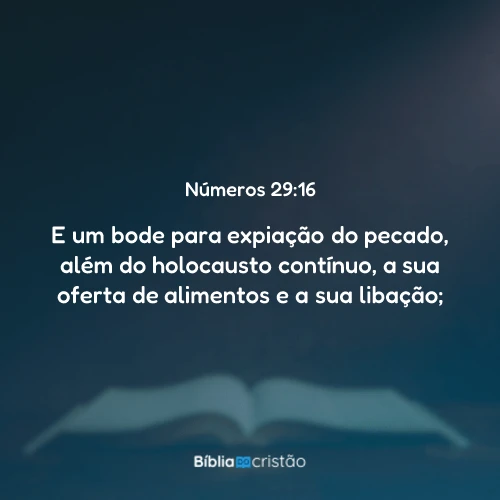 Números 29:16