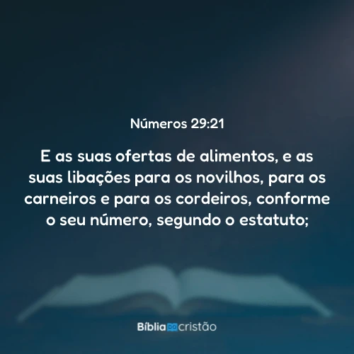 Números 29:21