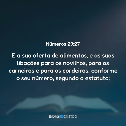 Números 29:27