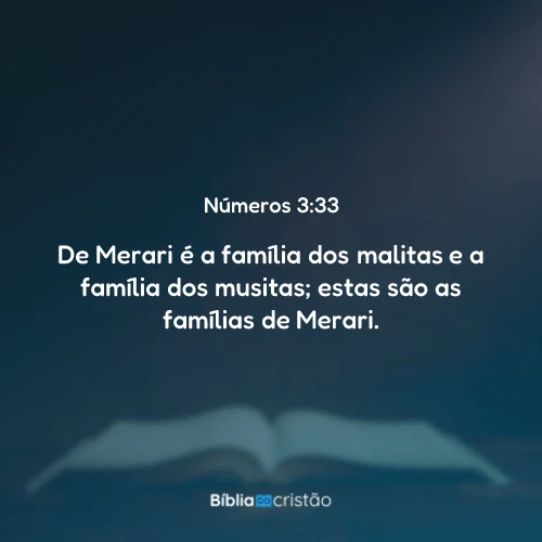 Números 3:33