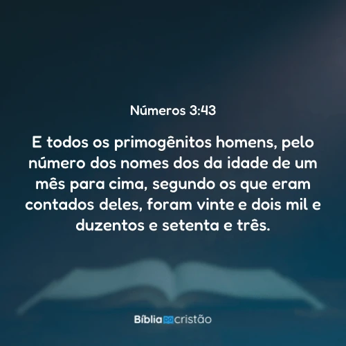 Números 3:43