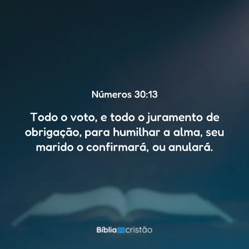 Números 30:13