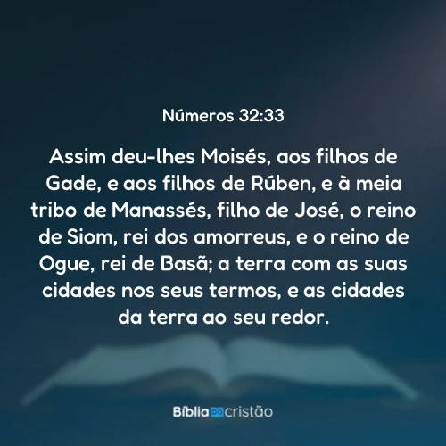 Números 32:33
