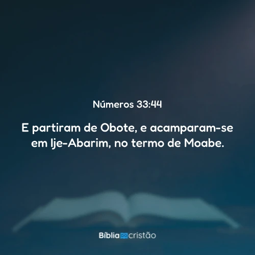 Números 33:44