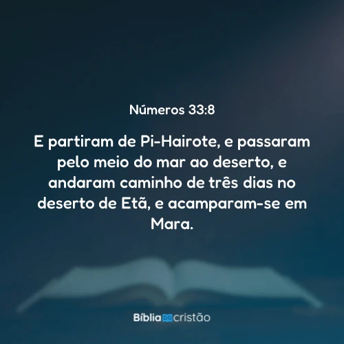 Números 33:8