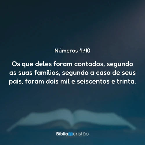 Números 4:40
