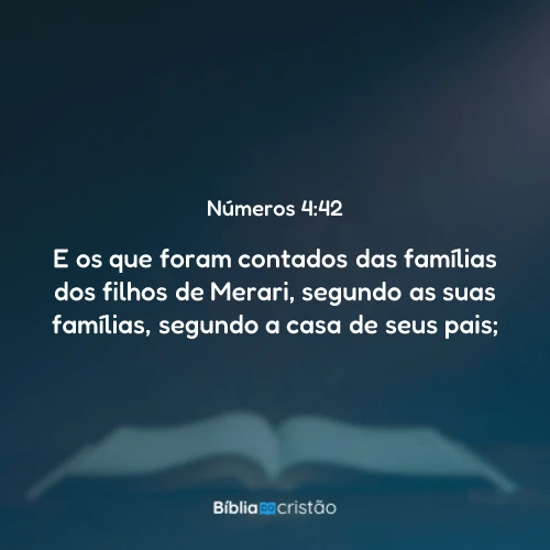 Números 4:42