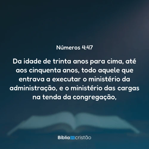 Números 4:47